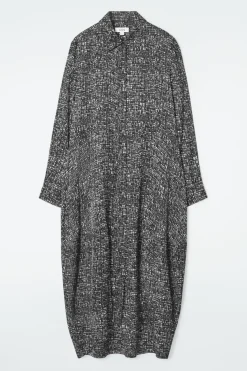 COS ABSTRACT CHECKED SHIRT DRESS-Women Dresses & Jumpsuits