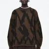 COS ABSTRACT WOOL-JACQUARD JUMPER-Women Sweaters & Cardigans