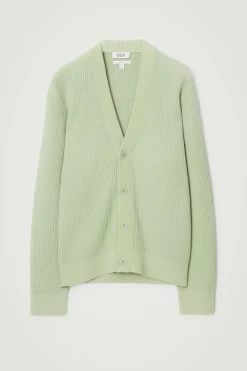 COS ACID-WASH COTTON CARDIGAN- Sweaters & Cardigans