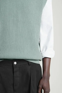 COS ACID-WASH KNITTED TANK TOP- Sweaters & Cardigans