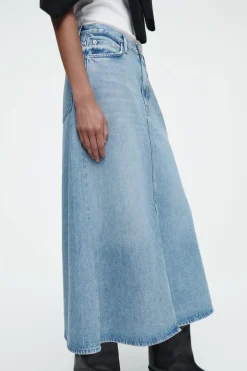 COS A-LINE DENIM MIDI SKIRT-Women Skirts