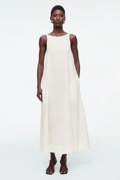 COS A-LINE LINEN MAXI DRESS-Women Dresses & Jumpsuits