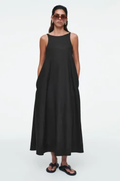 COS A-LINE LINEN MAXI DRESS-Women Dresses & Jumpsuits