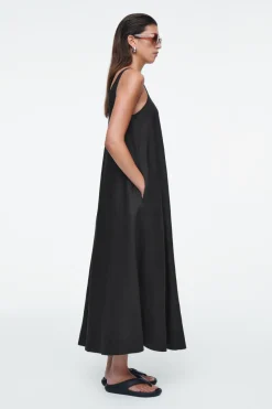 COS A-LINE LINEN MAXI DRESS-Women Dresses & Jumpsuits