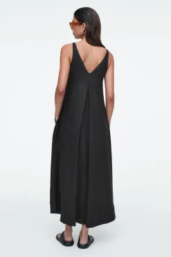 COS A-LINE LINEN MAXI DRESS-Women Dresses & Jumpsuits