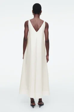 COS A-LINE LINEN MAXI DRESS-Women Dresses & Jumpsuits