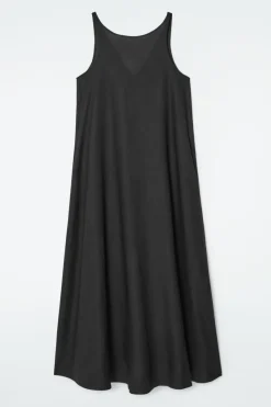 COS A-LINE LINEN MAXI DRESS-Women Dresses & Jumpsuits