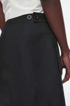 COS A-LINE LINEN MINI SKIRT-Women Skirts