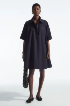 COS A-LINE MINI SHIRT DRESS-Women Dresses & Jumpsuits