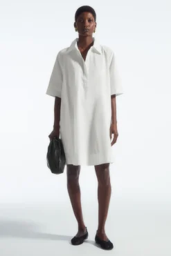 COS A-LINE MINI SHIRT DRESS-Women Dresses & Jumpsuits