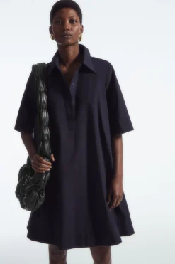 COS A-LINE MINI SHIRT DRESS-Women Dresses & Jumpsuits