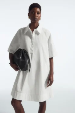 COS A-LINE MINI SHIRT DRESS-Women Dresses & Jumpsuits