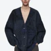 COS ALPACA-BLEND JACQUARD CARDIGAN-Women Sweaters & Cardigans