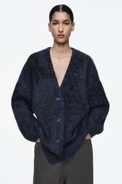 COS ALPACA-BLEND JACQUARD CARDIGAN-Women Sweaters & Cardigans