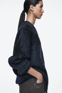 COS ALPACA-BLEND JACQUARD CARDIGAN-Women Sweaters & Cardigans