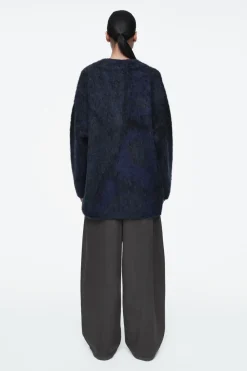 COS ALPACA-BLEND JACQUARD CARDIGAN-Women Sweaters & Cardigans
