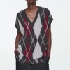 COS ARGYLE WOOL TANK-Women Tops | Sweaters & Cardigans