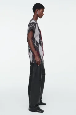COS ARGYLE WOOL TANK-Women Tops | Sweaters & Cardigans