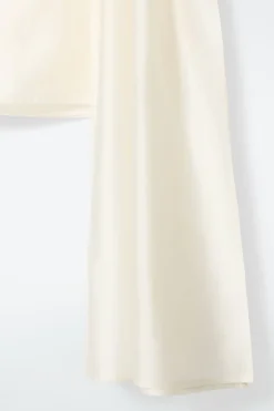 COS ASYMMETRIC BROOCH-DETAIL BLOUSE-Women Shirts & Blouses | Tops