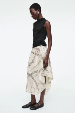 COS ASYMMETRIC DRAPED SKIRT-Women Skirts