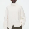 COS ASYMMETRIC MERINO WOOL SWEATER-Women Sweaters & Cardigans