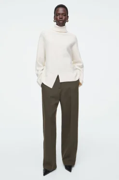COS ASYMMETRIC MERINO WOOL SWEATER-Women Sweaters & Cardigans