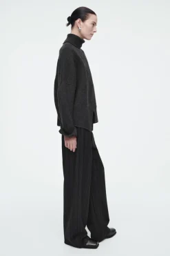 COS ASYMMETRIC MERINO WOOL SWEATER-Women Sweaters & Cardigans