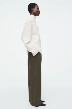 COS ASYMMETRIC MERINO WOOL SWEATER-Women Sweaters & Cardigans