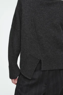 COS ASYMMETRIC MERINO WOOL SWEATER-Women Sweaters & Cardigans