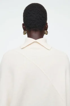 COS ASYMMETRIC MERINO WOOL SWEATER-Women Sweaters & Cardigans