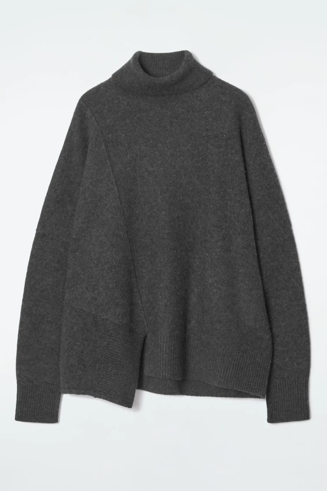 COS ASYMMETRIC MERINO WOOL SWEATER-Women Sweaters & Cardigans