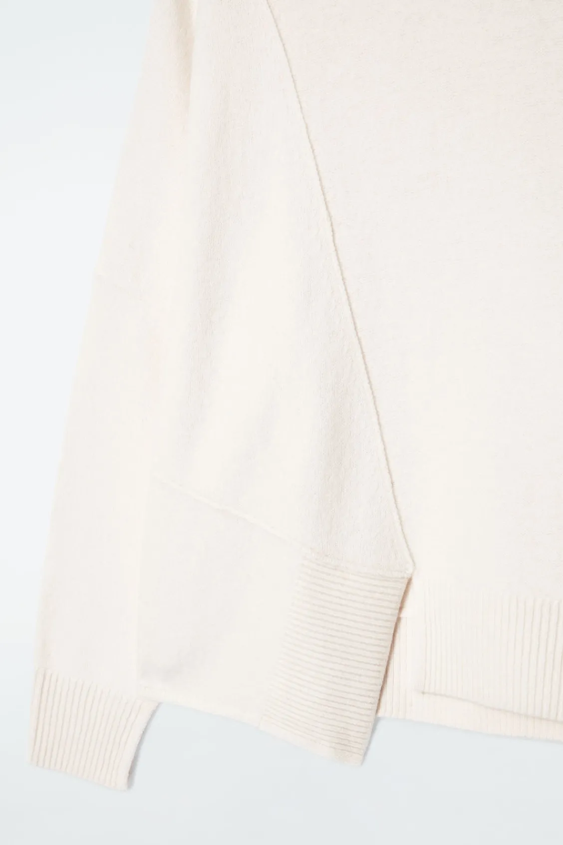 COS ASYMMETRIC MERINO WOOL SWEATER-Women Sweaters & Cardigans