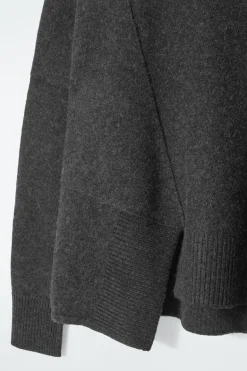 COS ASYMMETRIC MERINO WOOL SWEATER-Women Sweaters & Cardigans