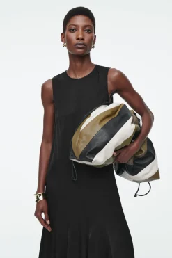 COS ASYMMETRIC TWIST-PANEL MIDI DRESS-Women Dresses & Jumpsuits