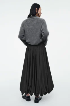 COS BALLOON-HEM MAXI SKIRT-Women Skirts