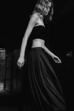 COS BALLOON-HEM MAXI SKIRT-Women Skirts
