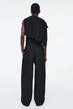 COS BARREL-LEG COTTON PANTS-Women Pants