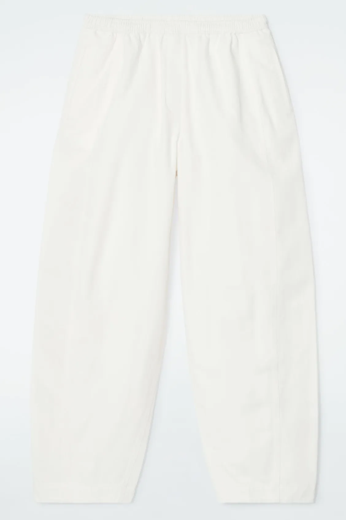 COS BARREL-LEG COTTON PANTS-Women Pants