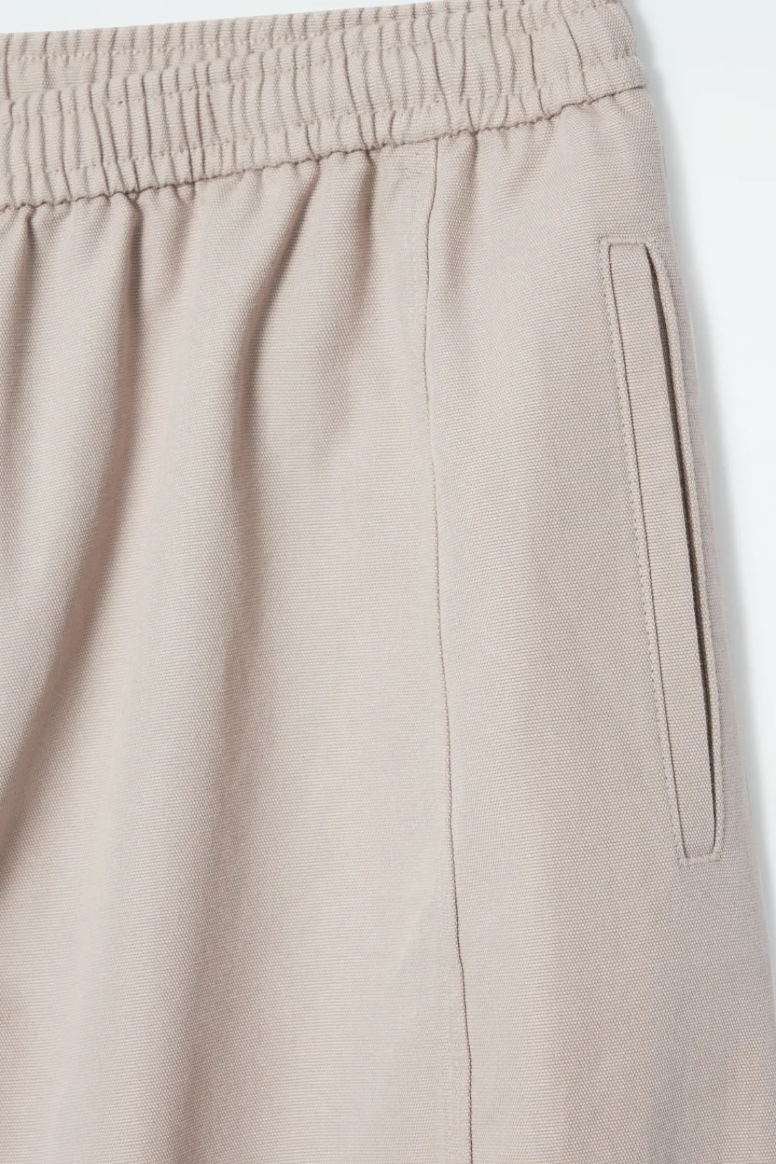 COS BARREL-LEG COTTON PANTS-Women Pants