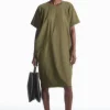 COS BATWING-SLEEVE T-SHIRT DRESS-Women Dresses & Jumpsuits