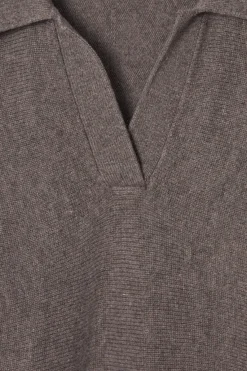 COS BATWING-SLEEVE WOOL POLO SWEATER-Women Sweaters & Cardigans