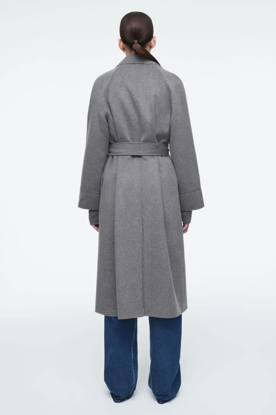 COS BELTED DOUBLE-FACED WOOL COAT-Women Coats & Jackets