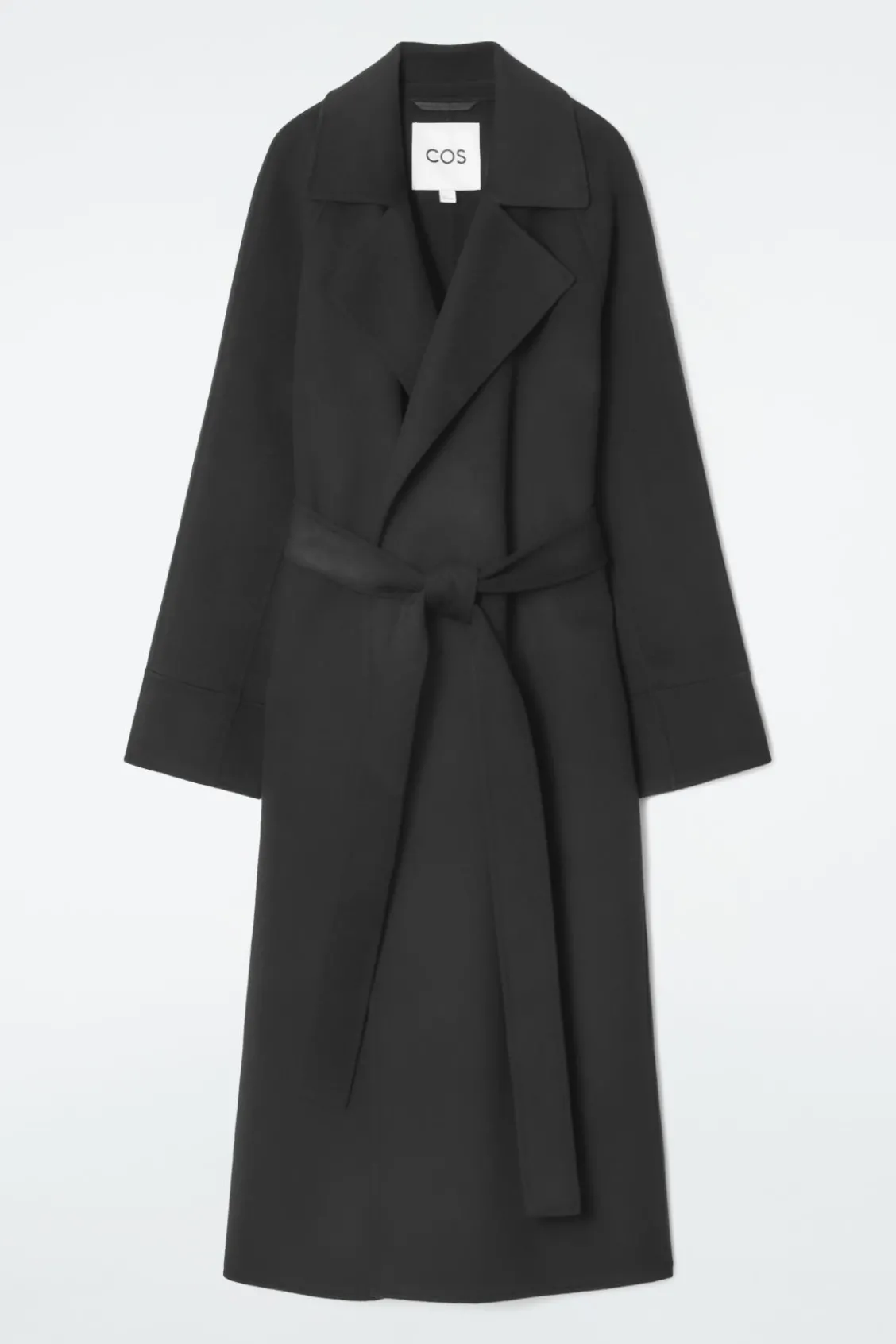 COS BELTED DOUBLE-FACED WOOL COAT-Women Coats & Jackets
