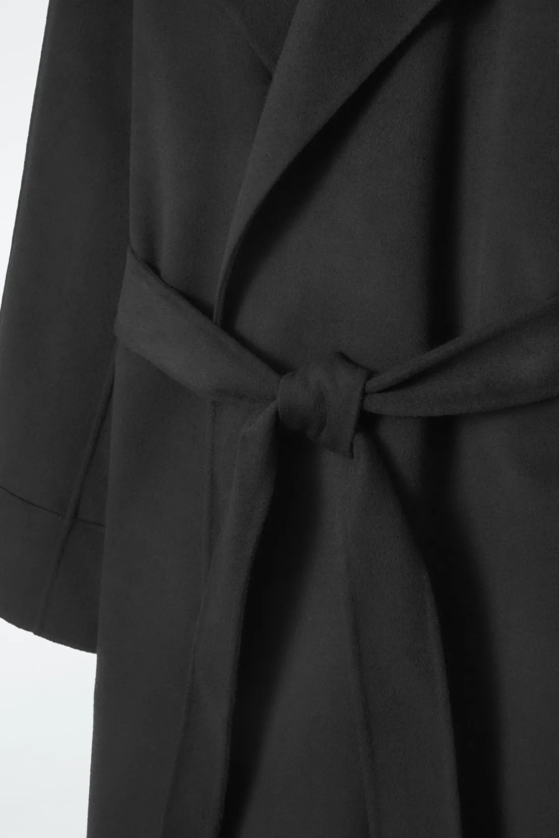 COS BELTED DOUBLE-FACED WOOL COAT-Women Coats & Jackets