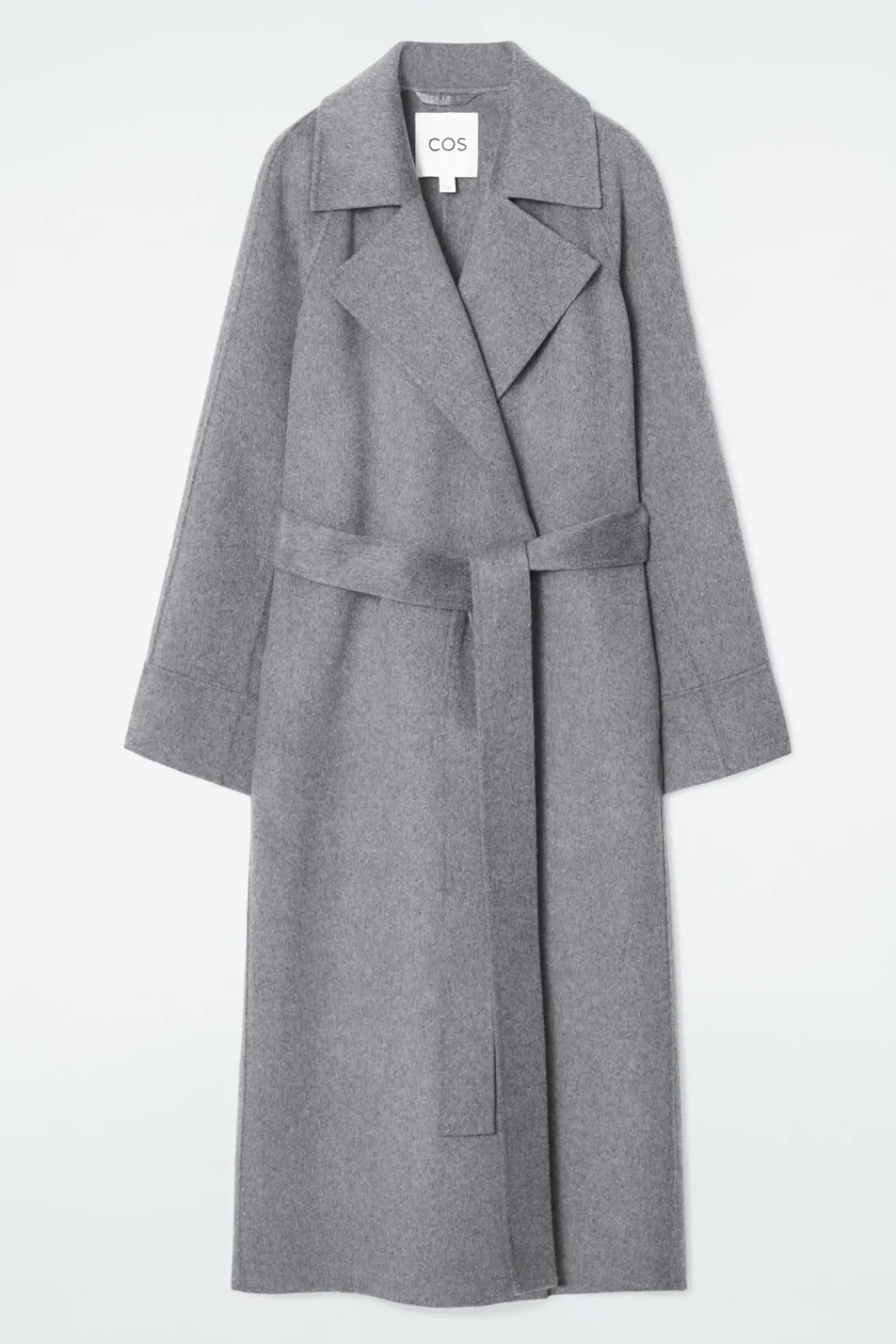 COS BELTED DOUBLE-FACED WOOL COAT-Women Coats & Jackets
