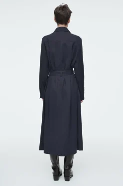 COS BELTED MIDI SHIRT DRESS-Women Dresses & Jumpsuits