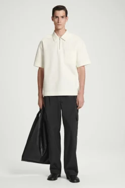 COS BELTED TECHNICAL COTTON CARGO PANTS- Pants