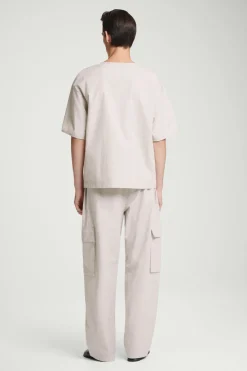 COS BELTED TECHNICAL COTTON CARGO PANTS- Pants