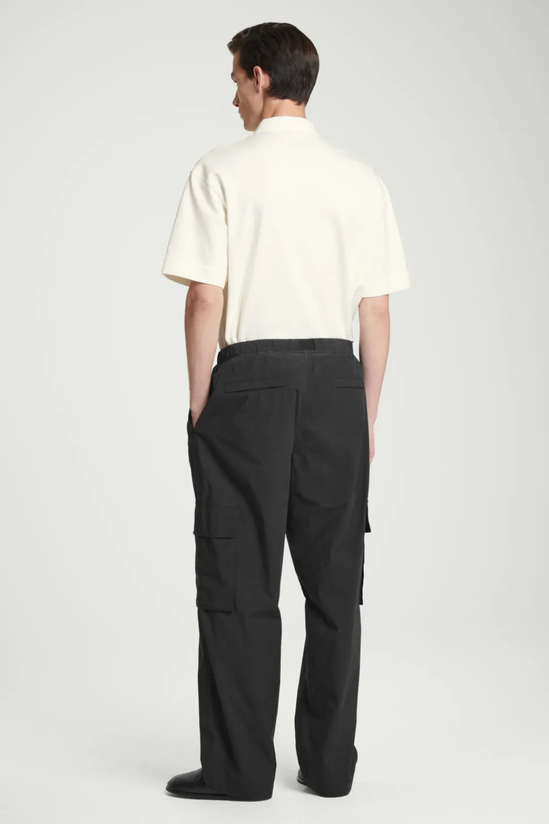 COS BELTED TECHNICAL COTTON CARGO PANTS- Pants