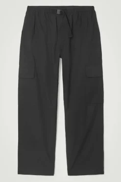 COS BELTED TECHNICAL COTTON CARGO PANTS- Pants
